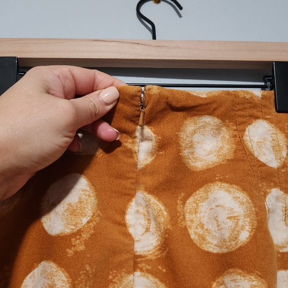 Maeve Orange and Cream Pencil Skirt - Picture 6 of 12